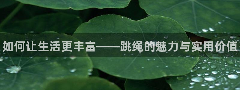 一竞技官方正版app集团官网网址:如何让生活更丰富——跳绳的