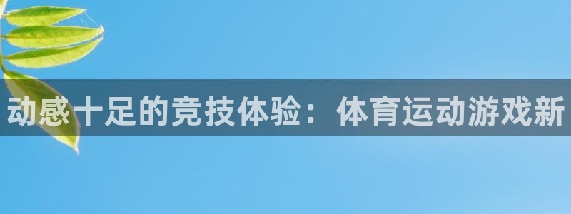 一竞技官网下载平台APP:动感十足的竞技体验:体育运动游戏新